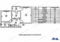 vand apartament decomandat cu 2 camere situat in Galati, cartier IC Frimu
